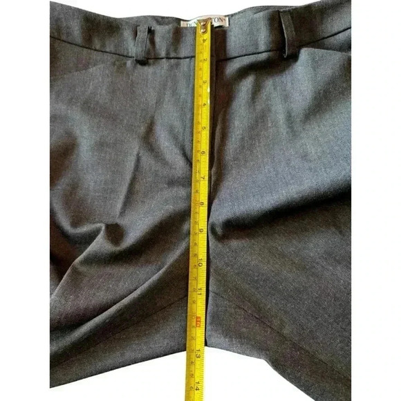 Pendleton Charcoal Gray Virgin Wool Trousers Pants Women 10 High Rise Pleated - Picture 3 of 9